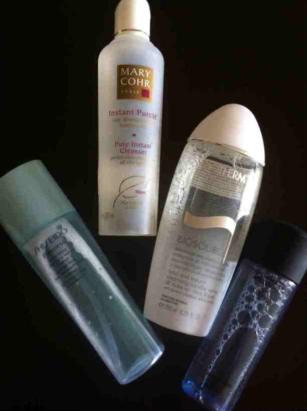 Shiseido, Mary Cohr, Biotherm (amo!) e MAC: os quatro limpam a pele sem irritar e sem complicar (já que não precisam de enxágue).