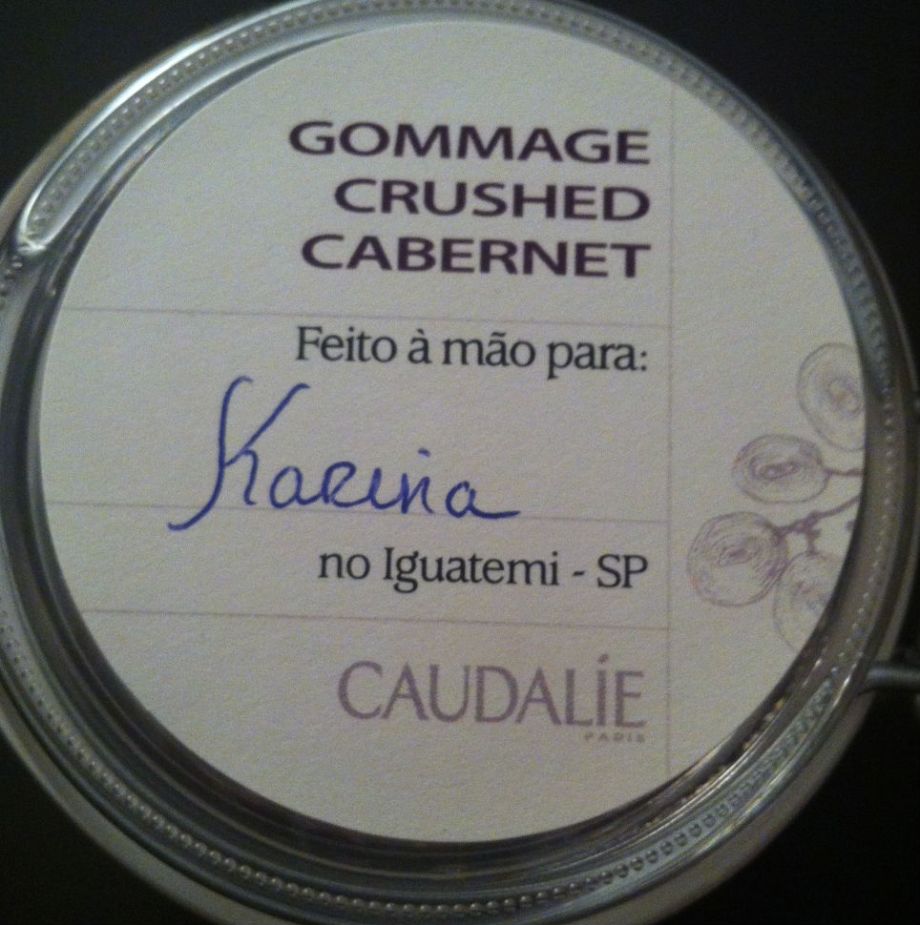 Ganhei um esfoliante Caudalie para chamar de meu!