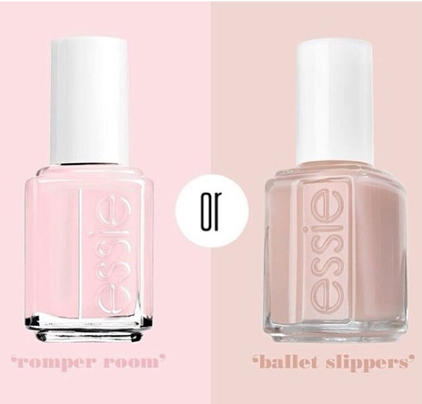 Rosinha ou nude? EStes dois esmaltes de Essie são lindos! Escolha de Sofia... 