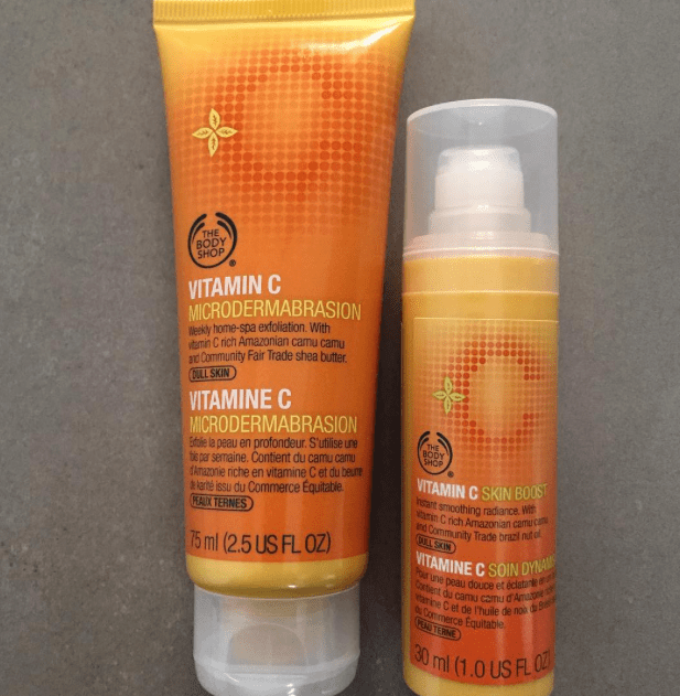 A linha de vitamina C de The Body Shop.